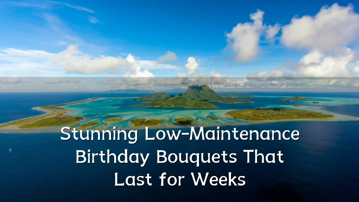 Stunning Low-Maintenance Birthday Bouquets That Last for Weeks