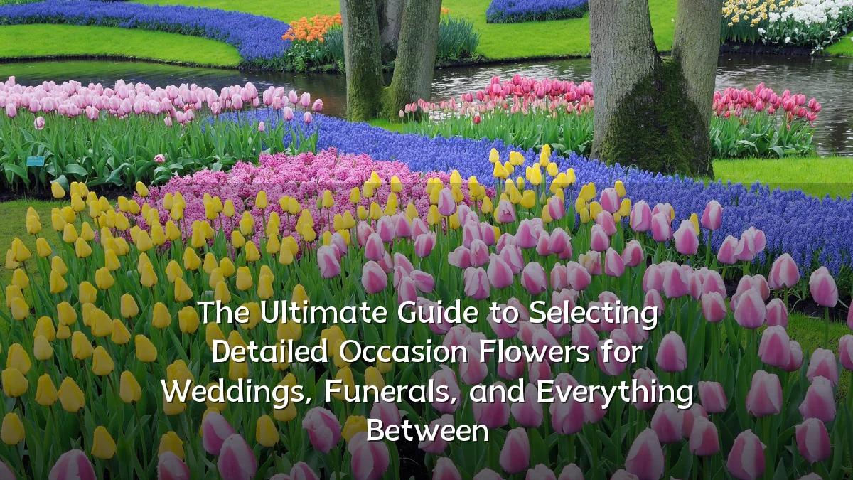 The Ultimate Guide to Selecting Detailed Occasion Flowers for Weddings, Funerals, and Everything Between