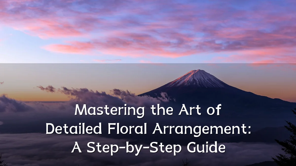 Mastering the Art of Detailed Floral Arrangement: A Step-by-Step Guide