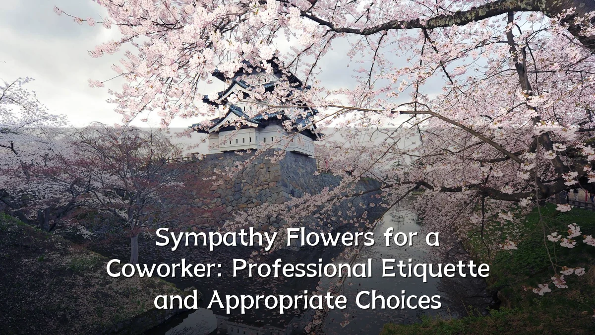 Sympathy Flowers for a Coworker: Professional Etiquette and Appropriate Choices