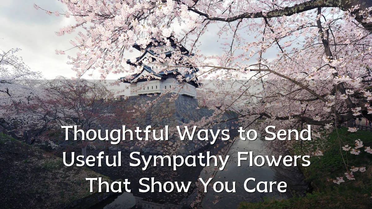 Thoughtful Ways to Send Useful Sympathy Flowers That Show You Care