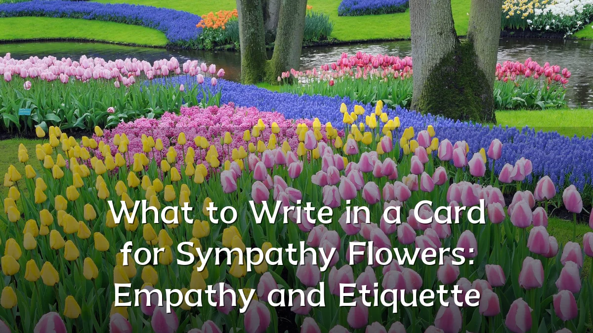 What to Write in a Card for Sympathy Flowers: Empathy and Etiquette