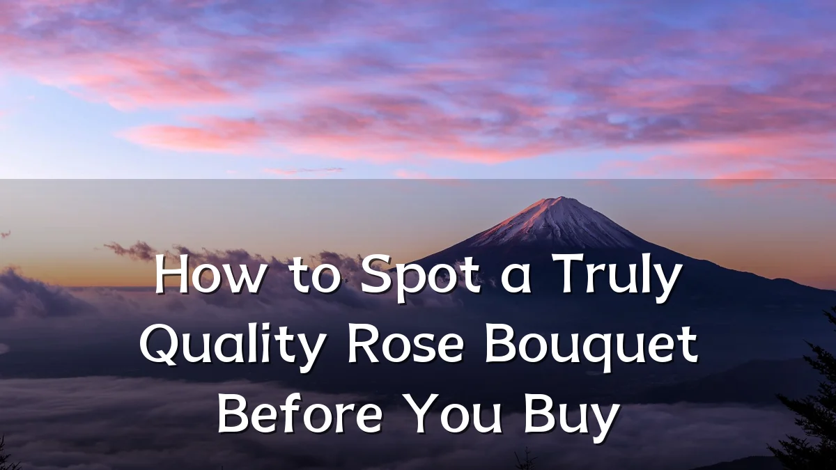 How to Spot a Truly Quality Rose Bouquet Before You Buy